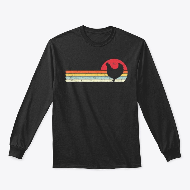 Chicken Shirt Retro Style T-Shirt Farmer