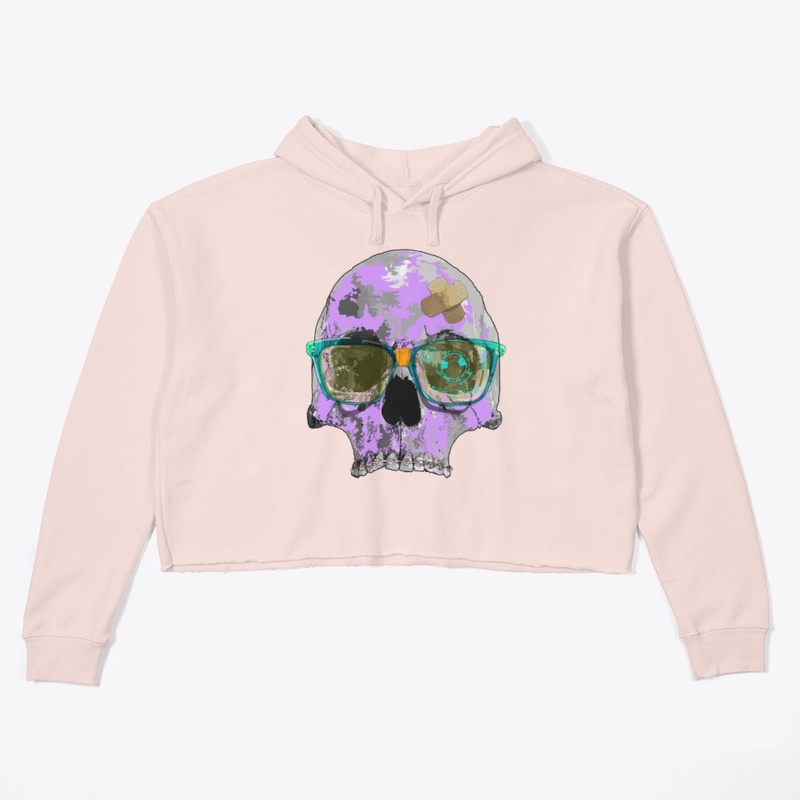 Purple skull, bracings, AR glasses, etc.
