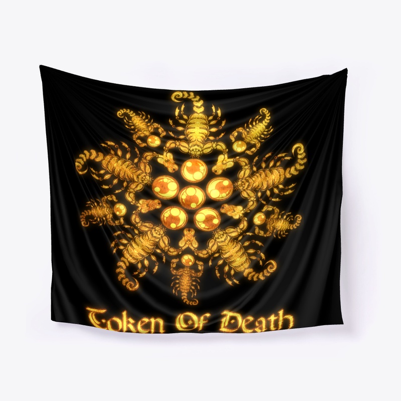 Scorpion Flower - Gold Metal 