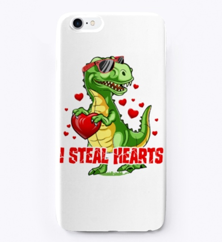 I Steal Hearts Dinosaur T Shirt