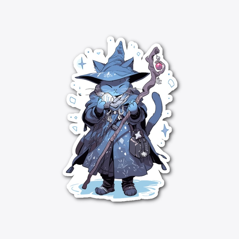 Fantasy Cat Wizard