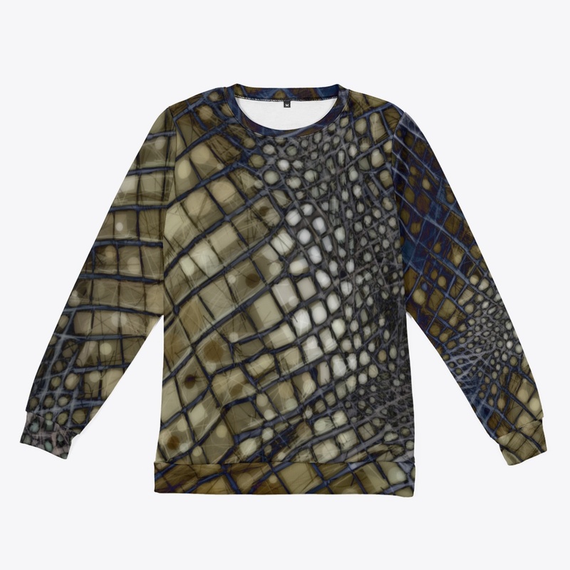 illustrated alligator skin