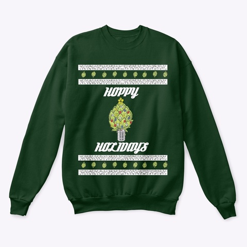 Hoppy Holidays Deep Forest  T-Shirt Front