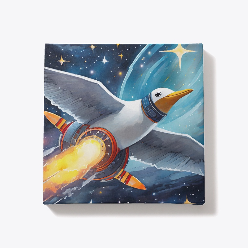 An intergalactic seagull