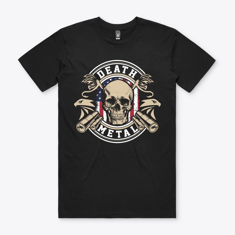 Death Metal Eye Catching Skull Tshirt 