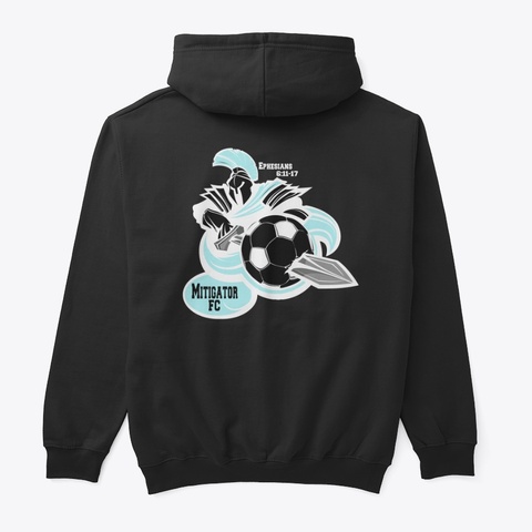 Black Hoodie Sweater Black Camiseta Back