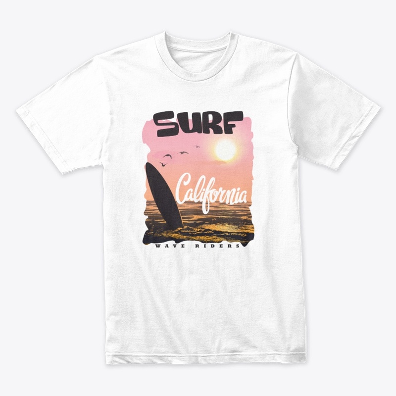 Summer surf t-shirt print.