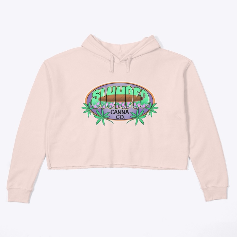 Slumped Canna Women's Cropped Hoodie 