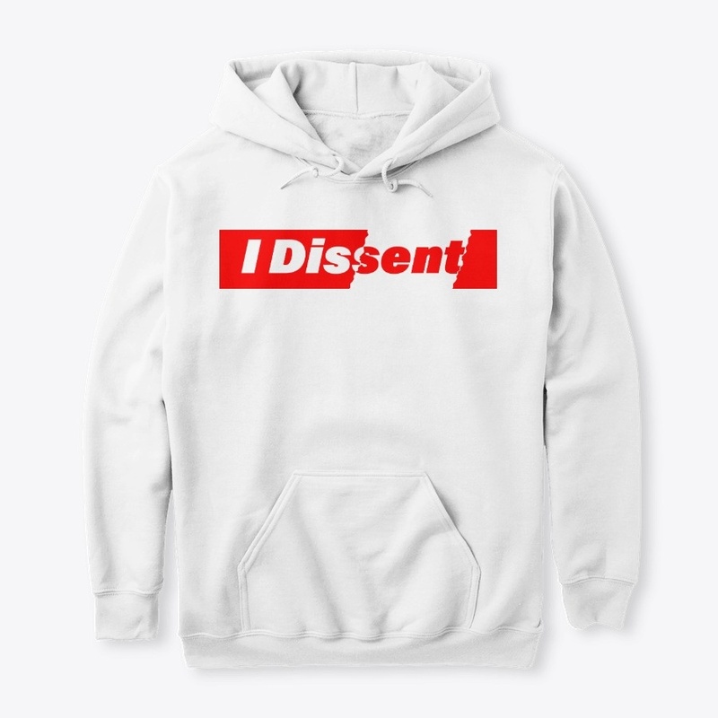 I Dissent RBG Ripped Red and White
