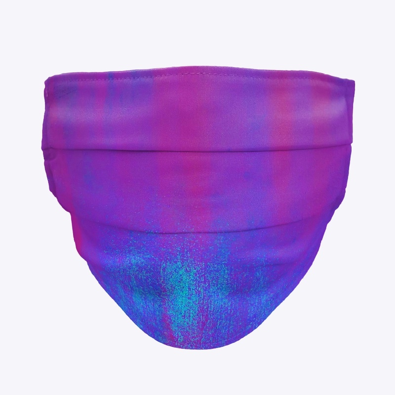 Electric Blue on Purple