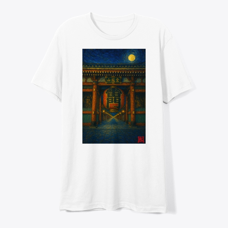 Sensoji Kaminari Mon - Van Gogh Style