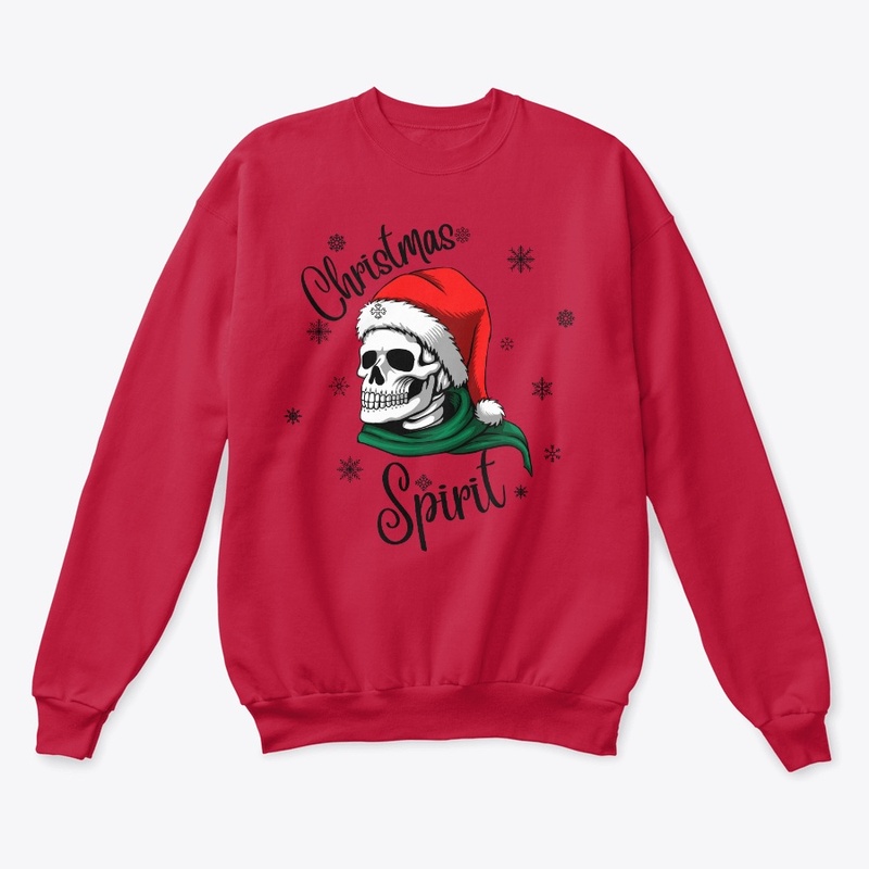 Christmas spirit skull