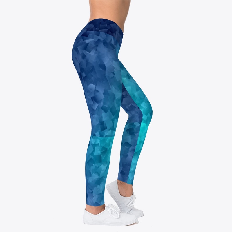 Blue print legging