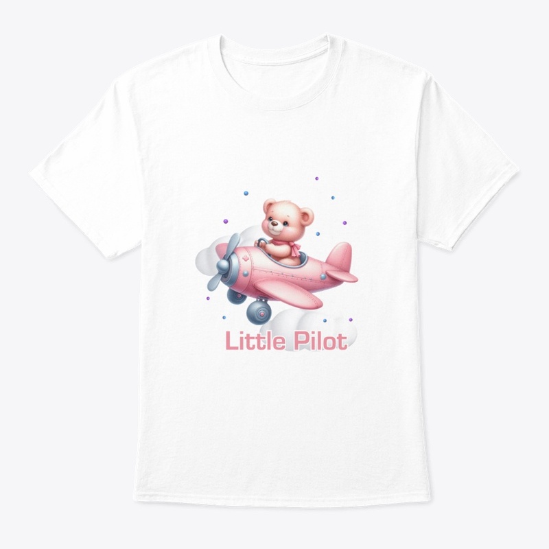 Little Pilot bear kids t-shirt