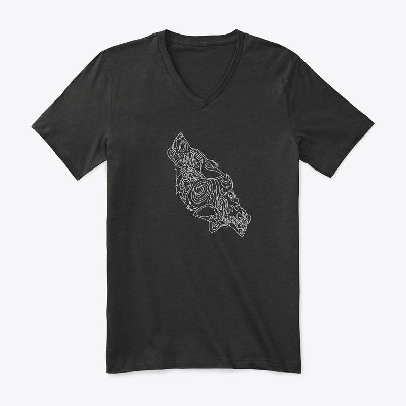 Wolf minimal art