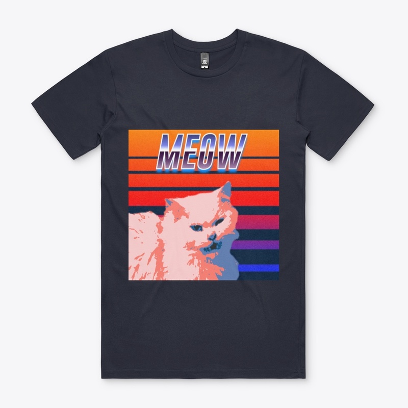 cat retrowave 80s