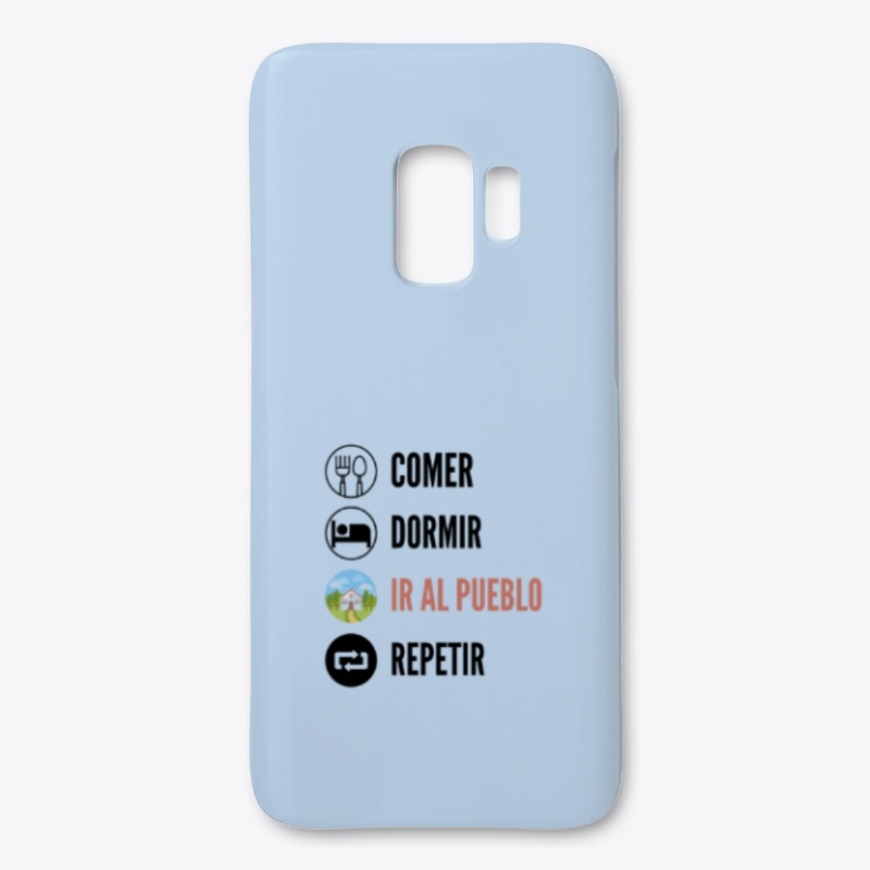 Comer, Dormir, Ir al pueblo, Repetir