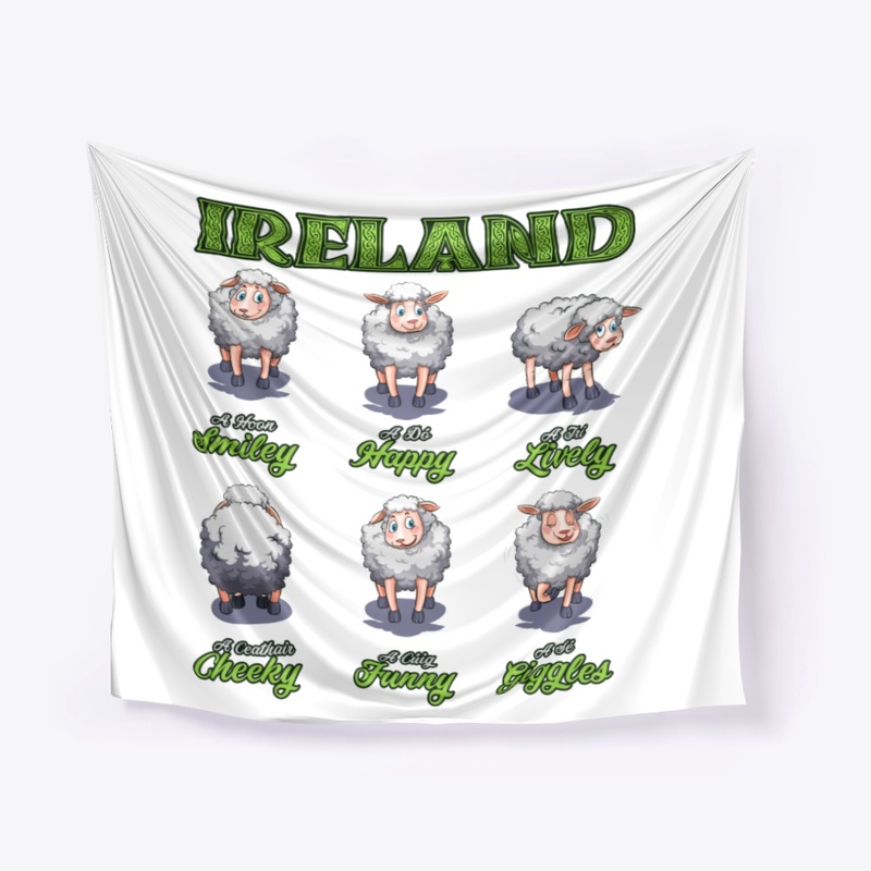 Happy Sheep Irish St Patrick Farmer Gift