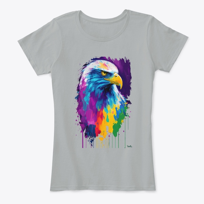 Colorful Vibrant Eagle | Rightward look
