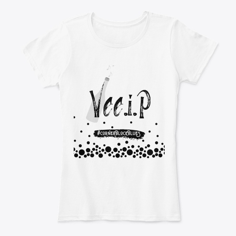 Vee.I.P Black Logo Design