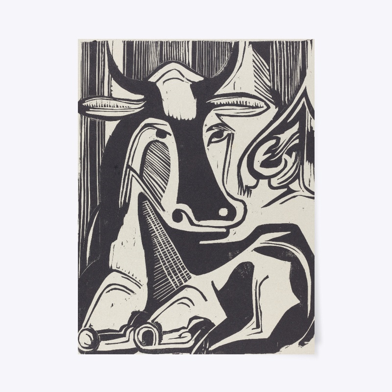 The Large Cow Poster