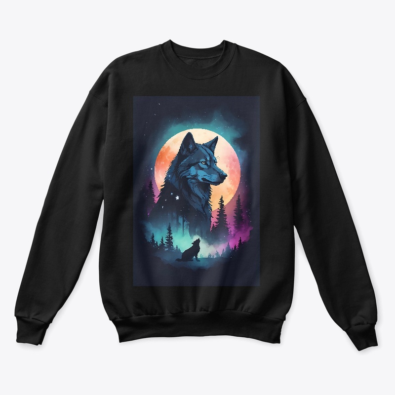 silhouette of a wolf