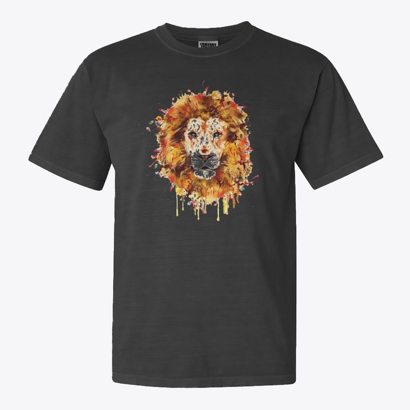 Roar in Color – Artistic Lion Head