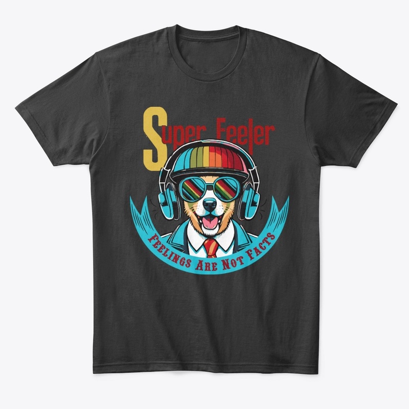 Cute Dog with Rainbow Sunglass T-Shirt