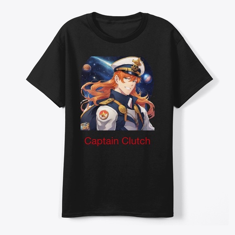 The Captain Clutch Collection Black T-Shirt Front