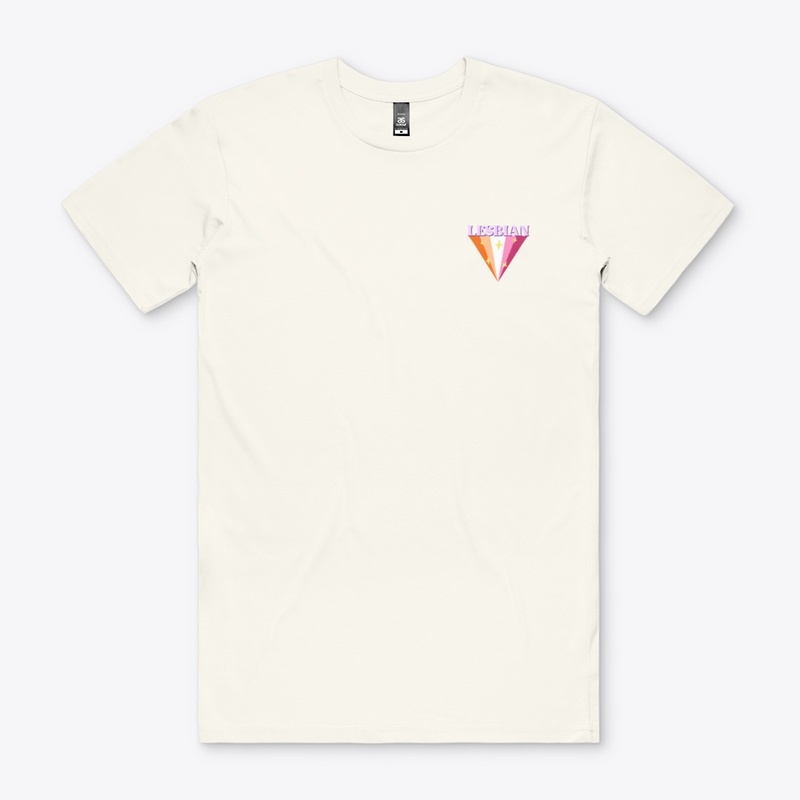 Lesbian Pride Flag Triangle - Corner
