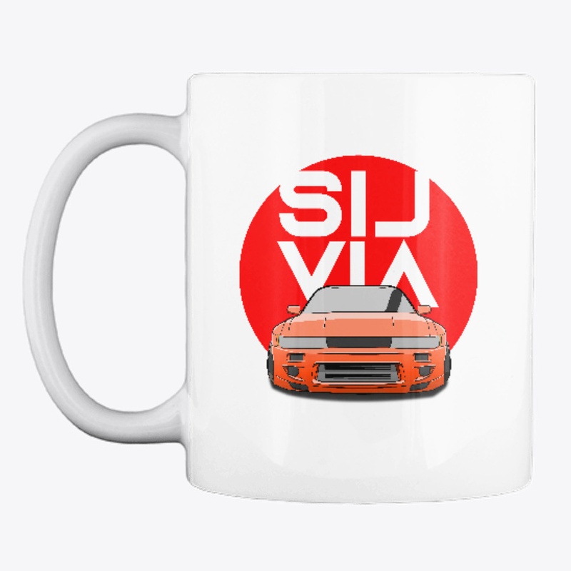 Orange JDM S13 240sx Widebody