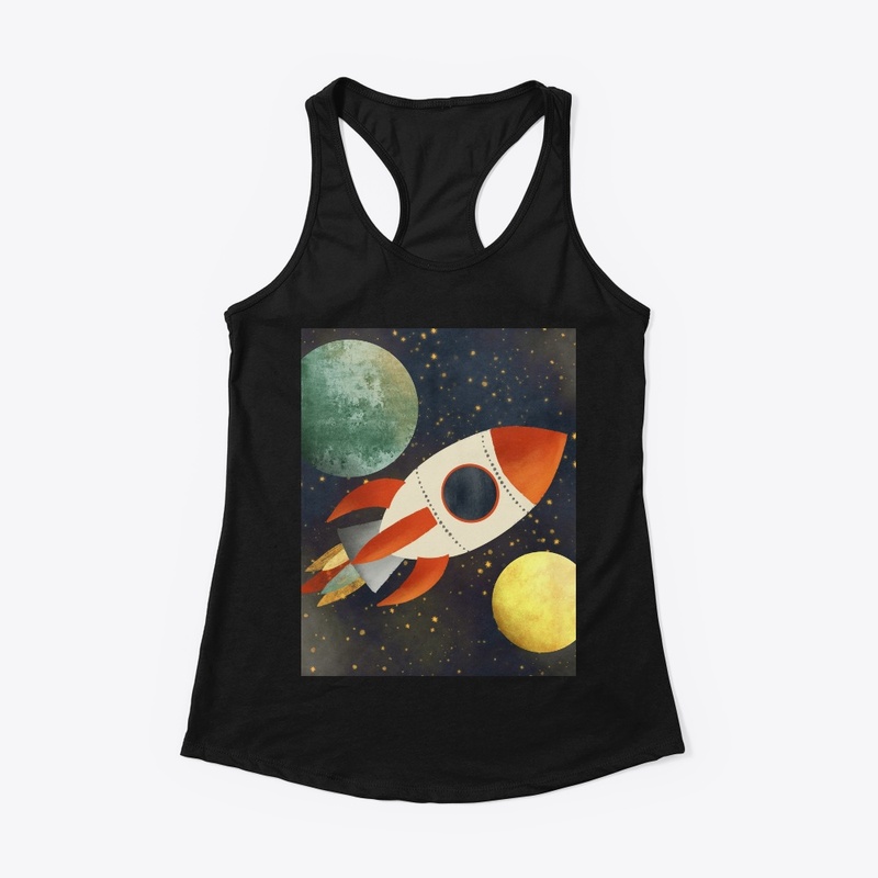 Space - Rocket and Planet design