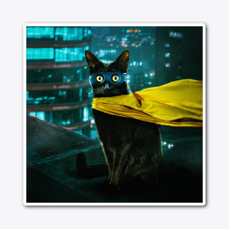 Hero Cat (Blue)