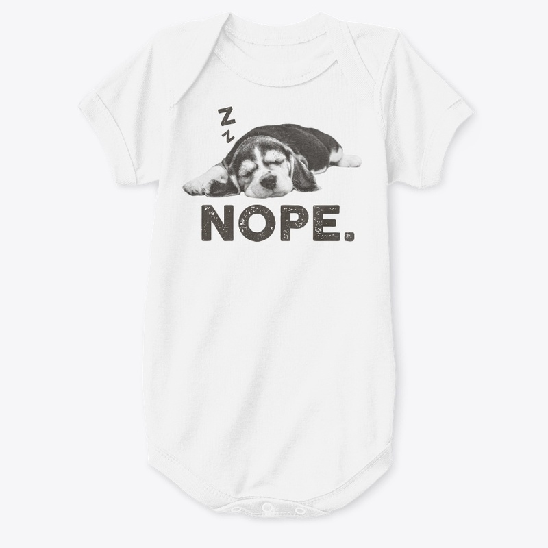 Funny Lazy Nope Beagle Dog Themed Gift