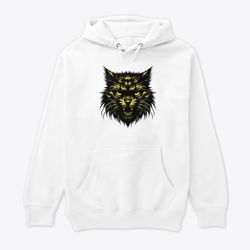 Angry Cat Head Design