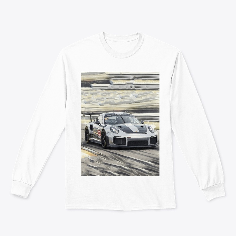 White Racing Car