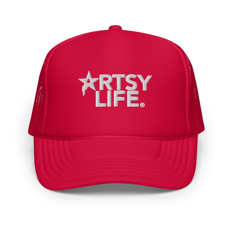 Artsy Life Star Logo Trucker (Red)