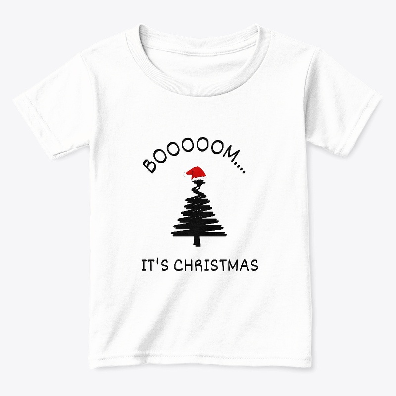 Boom it's Christmas - Baby -White