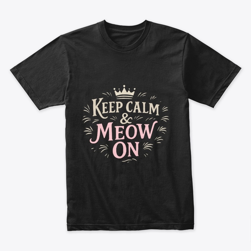 Keep Calm &amp; Meow On – Shorthair cat