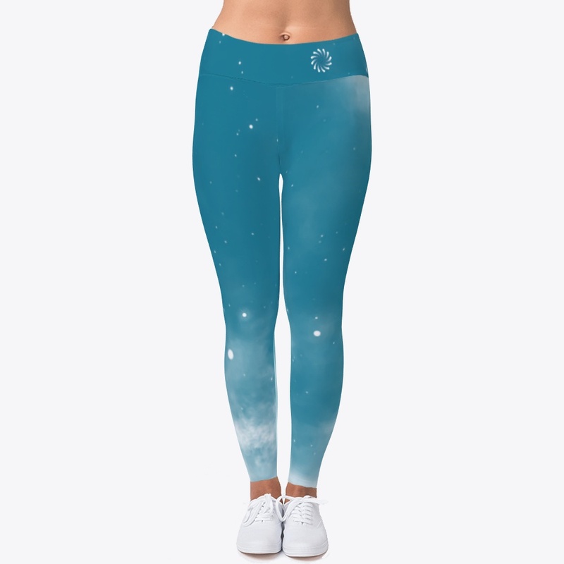 Leggings Yoga Pants Universe Aqua