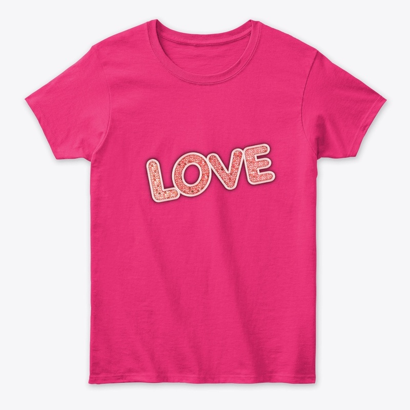 7 types of love-themed colorful t-shirts