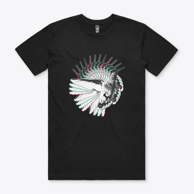 Mens Hummingbird Swirl Design