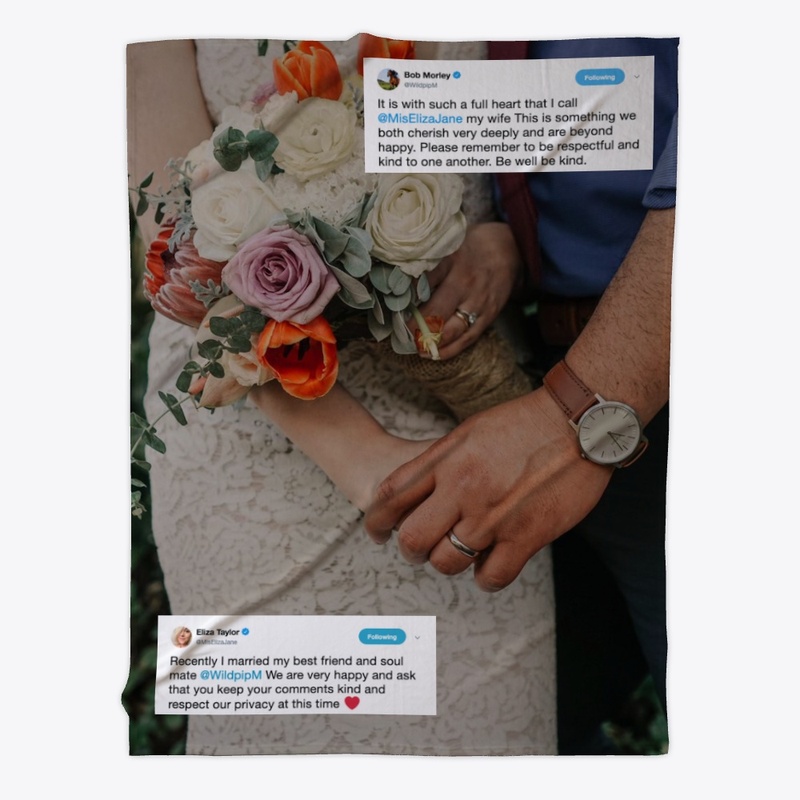 Beliza marriage tweet - blanket