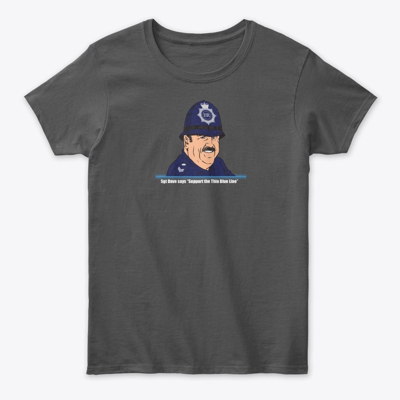 Sgt Dave Thin Blue Line Womens T-shirt 2
