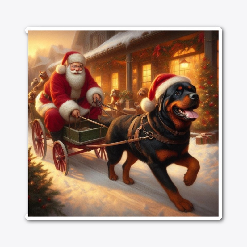 Rottweiler Santa