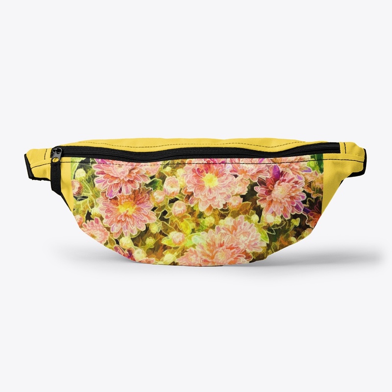 Inspirational face mask. Flowers