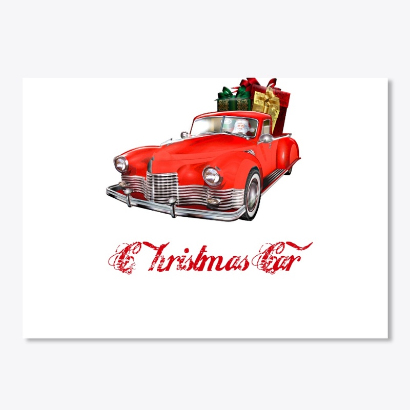 Christmas-Car Kids Premium Tee