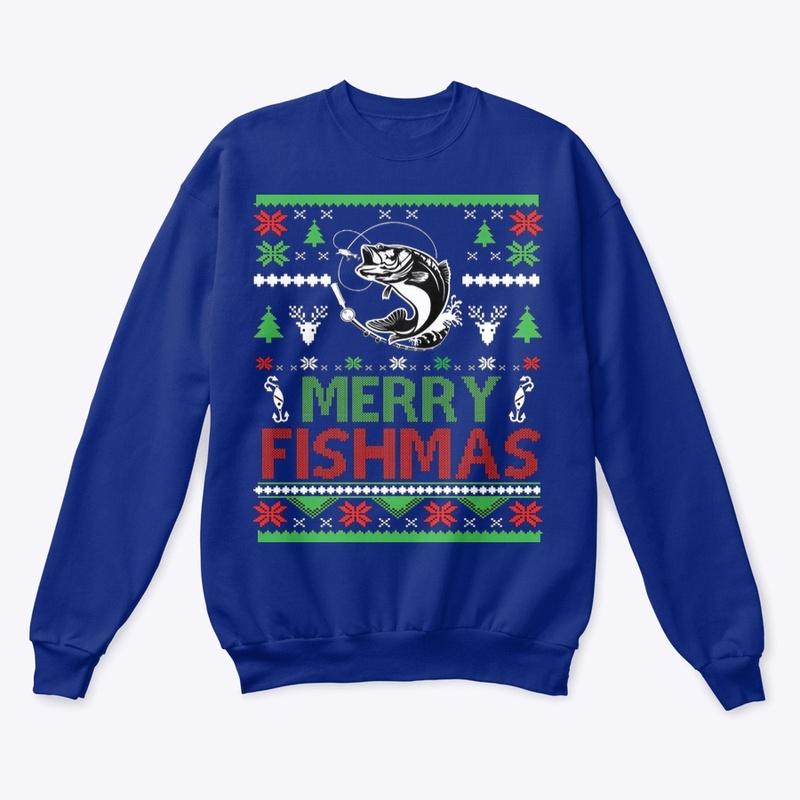 Merry Fishmas Ugly Christmas Sweater