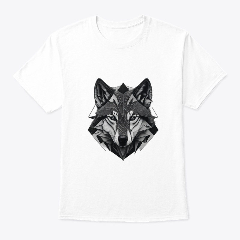 Geometric Wolf: Abstract Spirit! 🐺🔺