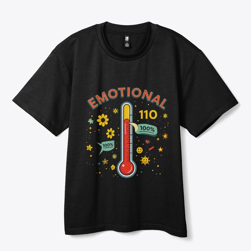 Emotional 110% Shirt Funny Emotion Meter